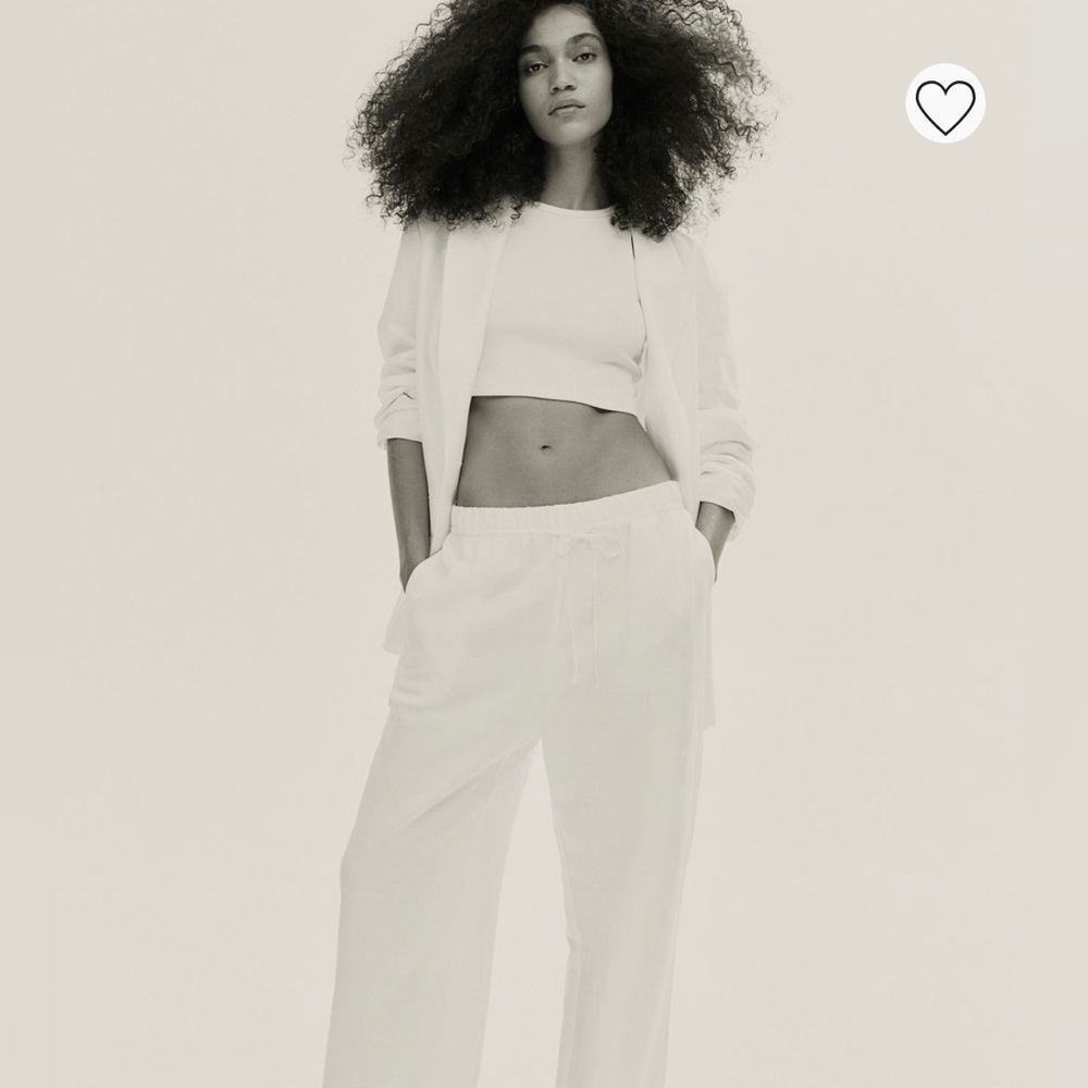 H&M Linen Blend Pull-on Pants